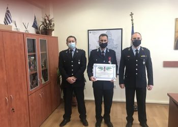 Απονομή Αστυνομικού μεταλλίου «Αστυνομικός Σταυρός» σε αστυνομικό