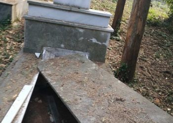 Βανδαλισμός σε τάφο στο Εβραϊκό Νεκροταφείο της πόλης