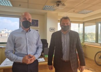 Συνάντηση Π. Κολόκα με τον υφυπουργό Περιβάλλοντος, Γ. Αμυρά