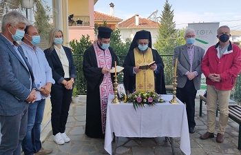 Στα εγκαίνια του ΚΕΘΕΑ Μ. Ελισάφ και Δ. Πάνου