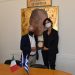 Συνάντηση εργασίας του Προέδρου του Επιμελητηρίου Θεσπρωτίας με την Πρέσβειρα της Ιταλίας στην Ελλάδα, στα γραφεία του Επιμελητηρίου.