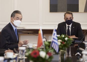 Συνάντηση του Πρωθυπουργού Κυριάκου Μητσοτάκη με τον Υπουργό Εξωτερικών της Λαϊκής Δημοκρατίας Κίνας, Wang Yi