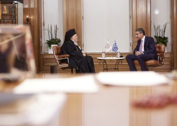 Συνάντηση του Πρωθυπουργού με τον Οικουμενικό Πατριάρχη κ.κ. Βαρθολομαίο