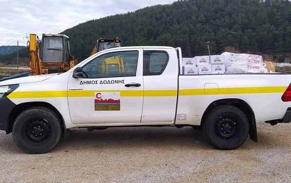 Διανομή τροφίμων σε οικογένειες του Δήμου Δωδώνης