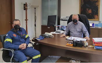 Συνάντηση με τον νέο Διοικητή Πυροσβεστικών Υπηρεσιών Θεσπρωτίας