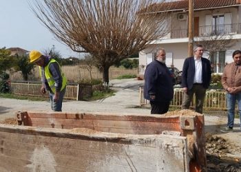Ξεκίνησε η κατασκευή αποχέτευσης ακαθάρτων στην Αγία Τριάδα Κεραματών