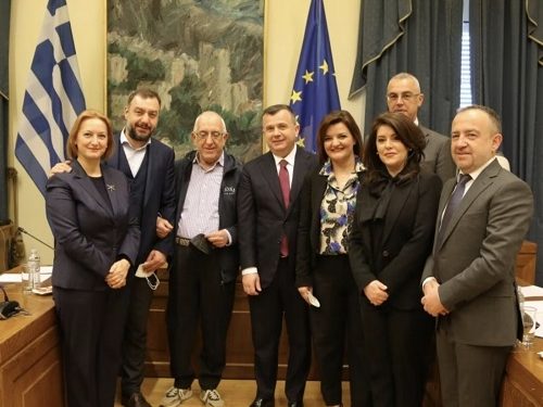 Συνάντηση με αλβανική κοινοβουλευτική αντιπροσωπεία