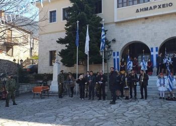 Με λαμπρότητα πραγματοποιήθηκε ο εορτασμός της εθνικής επετείου της 25ης Μαρτίου 1821 στον Δήμο Κόνιτσας