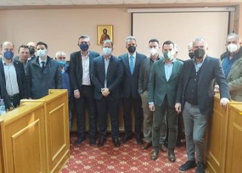 Ο Yφυπουργός Παιδείας, Άγγελος Συρίγος, στο Δημαρχείο Άρτας