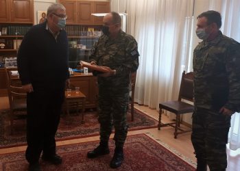 Εθιμοτυπική συνάντηση με τον Διοικητή Γ’ Σώματος Στρατού και τον Διοικητή 8ης Ταξιαρχίας/ΜΠ