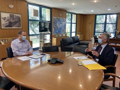 Συνάντηση εργασίας του Σταύρου Καλογιάννη με τον Υπουργό Υποδομών και Μεταφορώνκ. Κ. Καραμανλή για όλα τα έργα υποδομής της Ηπείρου