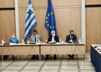 Συνάντηση του Σταύρου Καλογιάννη με αντιπροσωπεία της Βουλής των Κοινοτήτων