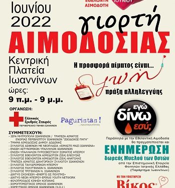 Παγκόσμια Ημέρα του Εθελοντή Αιμοδότη