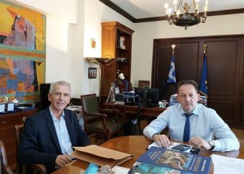 Συνάντηση του Σταύρου Καλογιάννη με τον Αναπληρωτή Υπουργό Εσωτερικών κ. Στ. Πέτσα, για τα έργα υποδομής και ανάπτυξης της Περιφέρειας Ηπείρου και των Δήμων.