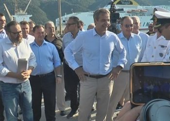 Το λιμάνι της Ηγουμενίτσας επισκέφθηκε ο Κυριάκος Μητσοτάκης