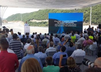 Στην κυκλοφορία η παράκαμψη της Αμφιλοχίας, παρουσία του Πρωθυπουργού