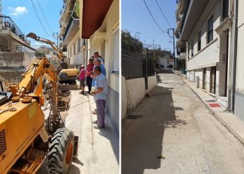 Ολοκληρώθηκε το δίκτυο αποχέτευσης στην οδό Βίτσι