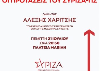 Επίσκεψη του Τομεάρχη Ανάπτυξης και Επενδύσεων του ΣΥΡΙΖΑ-ΠΣ Αλέξη Χαρίτση στα Ιωάννινα- Ομιλία σε Πολιτική Εκδήλωση.