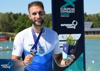 Aσημένιο μετάλλιο στο σκιφ για τον Στέφανο Ντούσκο