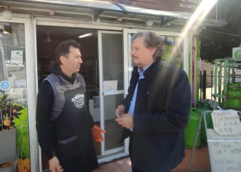 Συνάντηση του Θανάση Οικονόμου με τον πρόεδρο των κρεοπωλών