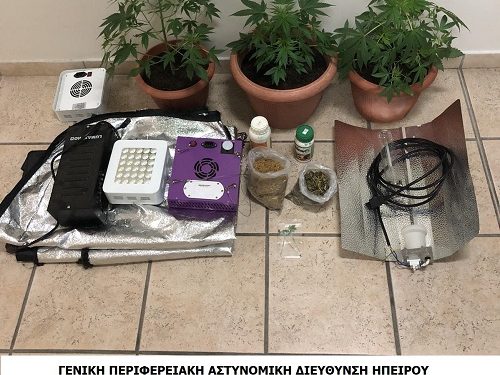 Σχηματισμός δικογραφίας σε βάρος ημεδαπού για καλλιέργεια και κατοχή ναρκωτικών σε περιοχή της Πρέβεζας