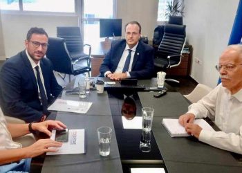 Συνάντηση του προέδρου του ΕΦΕΠΑΕ Πλάτωνα Μαρλαφέκα με τον πρόεδρο της ΜΟΔ Βασίλη Σιαδήμα