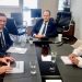 Συνάντηση του προέδρου του ΕΦΕΠΑΕ Πλάτωνα Μαρλαφέκα με τον πρόεδρο της ΜΟΔ Βασίλη Σιαδήμα