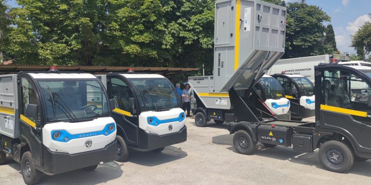 Πέντε ηλεκτροκίνητα οχήματα στο «στόλο» της καθαριότητας του Δήμου Ιωαννιτών