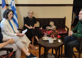 Συνεργασία Δ. Παπαγεωργίου με την Πρέσβη της Σλοβακίας