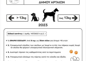 Έτοιμο το πρώτο «Πάρκο Σκύλων» στην Άρτα