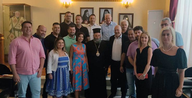 Στην Ιερά Μητρόπολη Ιωαννίνων καί το Εμπορικό Επιμελητήριο ο Νίκος Γκόντας