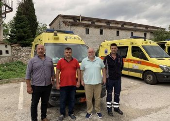 Το ΕΚΑΒ επισκέφτηκε ο Σπύρος Ριζόπουλος