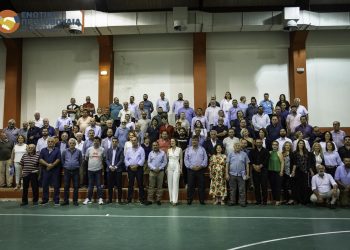 Κατάμεστη η αίθουσα στην 1η προεκλογική ομιλία του Κώστα Καψάλη