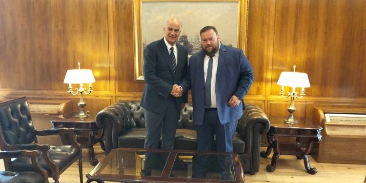 Συνάντηση Βουλευτή Ν. Πρέβεζας Σπ. Κυριάκη με τον υπουργο ΥΠ.ΕΘ.Α. Ν. Δένδια