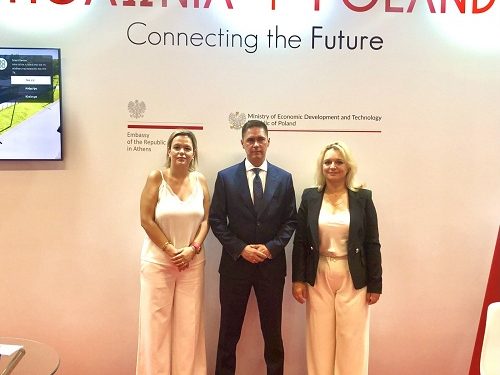 Στα εγκαίνια του περιπτέρου της Πολωνικής Πρεσβείας