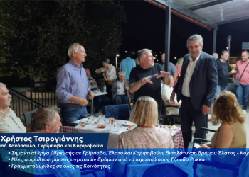 Σε Γρίμποβο, Χανόπουλο και Κορφοβούνι ο Χρήστος Τσιρογιάννης με σημαντικές ανακοινώσεις