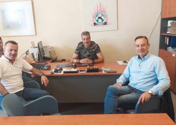 Επίσκεψη Θ. Μπέγκα στην Πυροσβεστική
