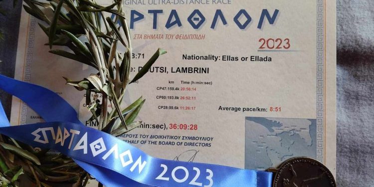 Κατάθεση ψυχής από την finisher του ΣΠΑΡΤΑΘΛΟΝ 2023 Λαμπρινή Ντούτση