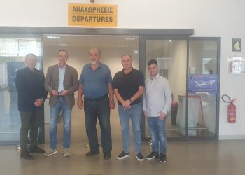 Επίσκεψη στο αεροδρόμιο Ιωαννίνων από τον Θωμά Μπέγκα
