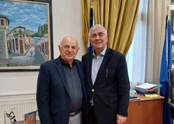 Συνάντηση γνωριμίας του Γραμματέα Αποκεντρωμένης Διοίκησης Σεραφείμ Λιάπη με το νέο Δήμαρχο Κόνιτσας Ανδρέα Παπασπύρου