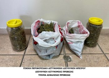 Συνελήφθη σε περιοχή της Πρέβεζας ημεδαπός για κατοχή ναρκωτικών