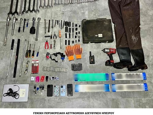 645.000 ευρώ η λεία εγκληματικής οργάνωσης που  έκλεβε μηχανήματα έργων μεγάλης αξίας