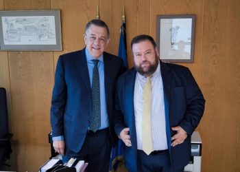 Συνάντηση  κ. Σπύρου Κυριακή και του Υφυπουργού Υποδομών και Μεταφορών κ. Νικόλαου Ταχιάου