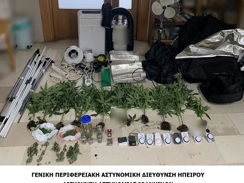 Πλήρες σύστημα εσωτερικής καλλιέργειας ναρκωτικών εντοπίστηκε σε σπίτι στα Ιωάννινα (ΒΙΝΤΕΟ)