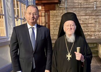 Συνάντηση του Γιώργου Στύλιου με τον Οικουμενικό Πατριάρχη Κωνσταντινουπόλεως κ.κ. Βαρθολομαίο στο Φανάρι