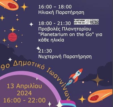 Τριήμερο δράσεων Αστρονομίας στα Ιωάννινα