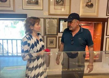 Ξενάγηση της Γενικής Προξένου της Αλβανίας στα Ιωάννινα, κας Irida Laci, στο Μουσείο Αλή Πασά στη Νήσο Ιωαννίνων