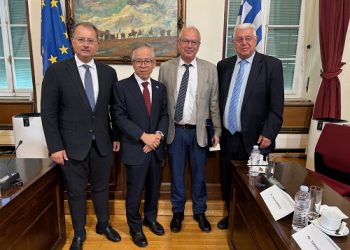 Υποδοχή από τον Γιώργο Στύλιο των μελών της Επιτροπής Εξωτερικών Υποθέσεων της Ιαπωνικής Βουλής