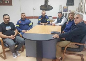 Επίσκεψη του Συντονιστή πυροσβεστικών δυνάμεων Ηπείρου στο Δημαρχείο Βορείων Τζουμέρκων