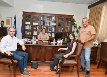 Συνάντηση του Δημάρχου Αρταίων, Χριστόφορου Σιαφάκα με τη Πρύτανη του Πανεπιστημίου Ιωαννίνων, Άννα Μπατιστάτου